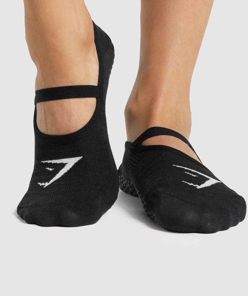 Gymshark Studio Socks Black | CA 5N6370